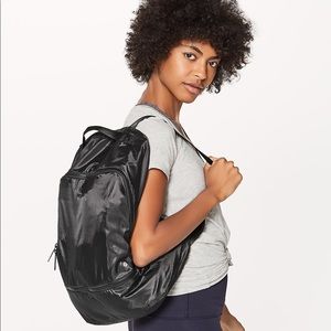 go lightly black lululemon backpack